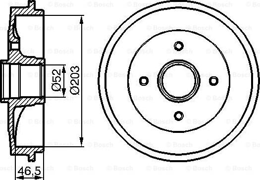 BOSCH 0 986 477 124 - Tambour de frein cwaw.fr