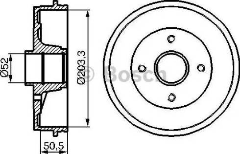 BOSCH 0 986 477 122 - Tambour de frein cwaw.fr