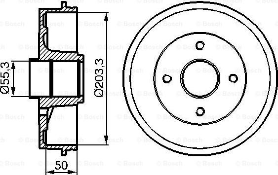 BOSCH 0 986 477 121 - Tambour de frein cwaw.fr