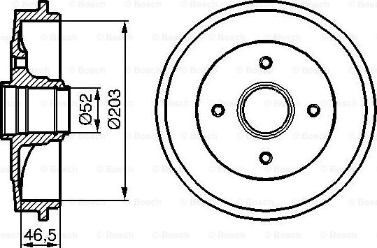 BOSCH 0 986 477 127 - Tambour de frein cwaw.fr