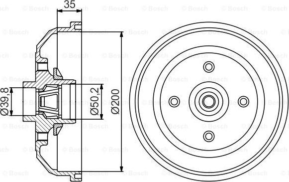 BOSCH 0 986 477 260 - Tambour de frein cwaw.fr