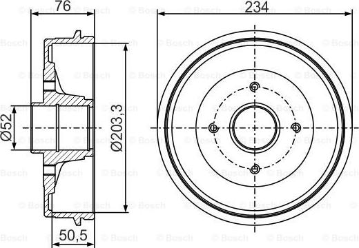 BOSCH 0 986 477 289 - Tambour de frein cwaw.fr