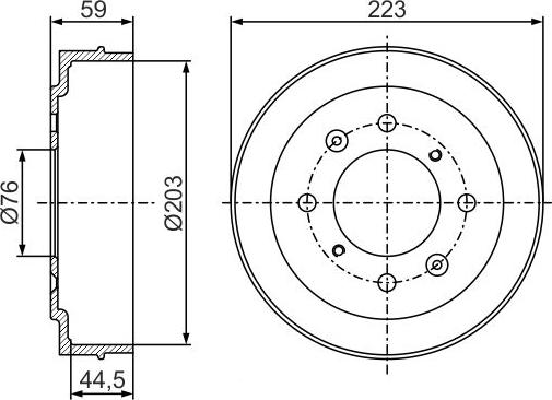 BOSCH 0 986 477 234 - Tambour de frein cwaw.fr