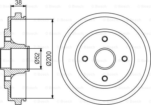 BOSCH 0 986 477 229 - Tambour de frein cwaw.fr