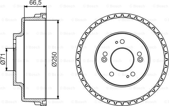 BOSCH 0 986 477 228 - Tambour de frein cwaw.fr