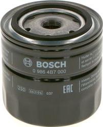 BOSCH 0 986 4B7 000 - Filtre à huile cwaw.fr