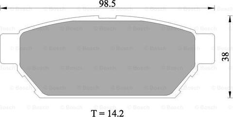 BOSCH 0 986 505 945 - Kit de plaquettes de frein, frein à disque cwaw.fr