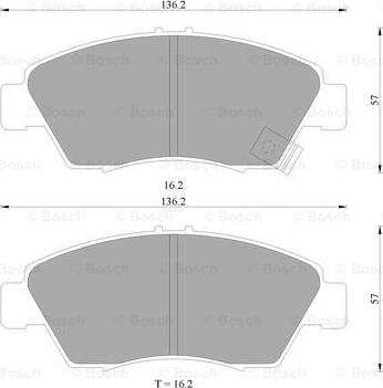 BOSCH 0 986 505 948 - Kit de plaquettes de frein, frein à disque cwaw.fr