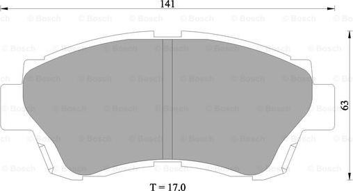 BOSCH 0 986 505 954 - Kit de plaquettes de frein, frein à disque cwaw.fr