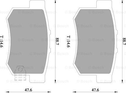 BOSCH 0 986 505 953 - Kit de plaquettes de frein, frein à disque cwaw.fr