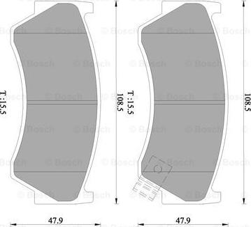 BOSCH 0 986 505 966 - Kit de plaquettes de frein, frein à disque cwaw.fr