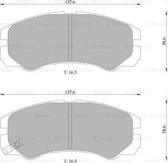 BOSCH 0 986 505 961 - Kit de plaquettes de frein, frein à disque cwaw.fr