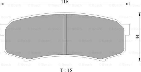 BOSCH 0 986 505 905 - Kit de plaquettes de frein, frein à disque cwaw.fr