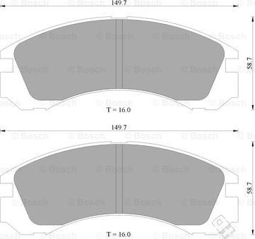 BOSCH 0 986 505 910 - Kit de plaquettes de frein, frein à disque cwaw.fr