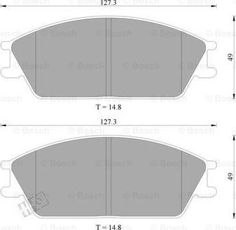 BOSCH 0 986 505 985 - Kit de plaquettes de frein, frein à disque cwaw.fr