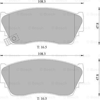 BOSCH 0 986 505 935 - Kit de plaquettes de frein, frein à disque cwaw.fr