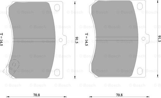 BOSCH 0 986 505 933 - Kit de plaquettes de frein, frein à disque cwaw.fr