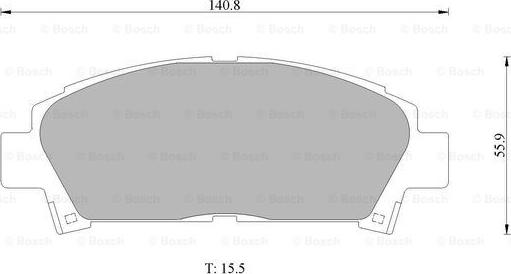 BOSCH 0 986 505 937 - Kit de plaquettes de frein, frein à disque cwaw.fr