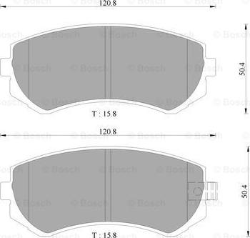 BOSCH 0 986 505 970 - Kit de plaquettes de frein, frein à disque cwaw.fr