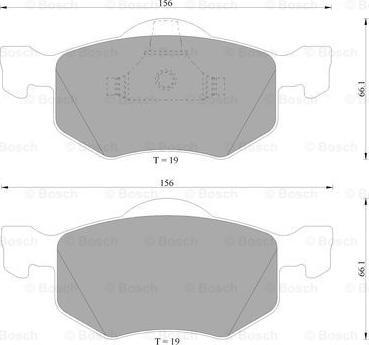 BOSCH 0 986 505 400 - Kit de plaquettes de frein, frein à disque cwaw.fr