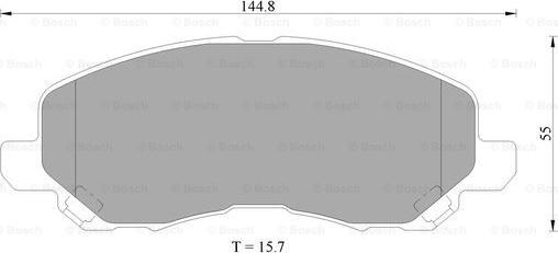 BOSCH 0 986 505 408 - Kit de plaquettes de frein, frein à disque cwaw.fr