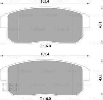 BOSCH 0 986 505 407 - Kit de plaquettes de frein, frein à disque cwaw.fr