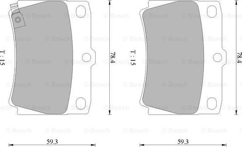 BOSCH 0 986 505 655 - Kit de plaquettes de frein, frein à disque cwaw.fr