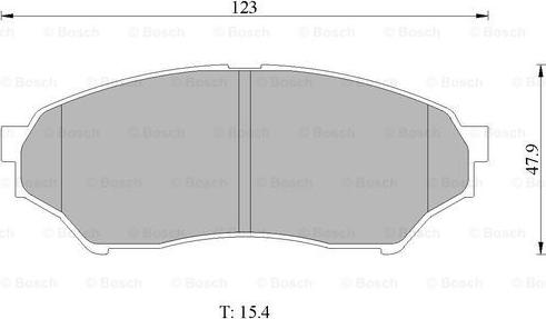 BOSCH 0 986 505 669 - Kit de plaquettes de frein, frein à disque cwaw.fr