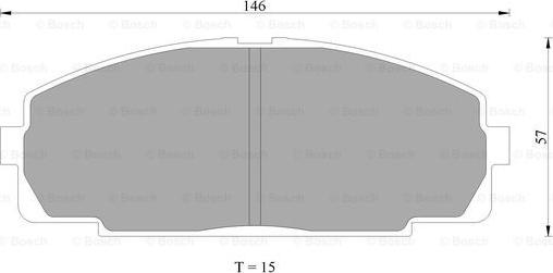 BOSCH 0 986 505 666 - Kit de plaquettes de frein, frein à disque cwaw.fr