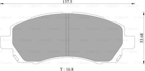 BOSCH 0 986 505 662 - Kit de plaquettes de frein, frein à disque cwaw.fr