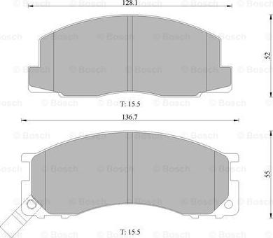 BOSCH 0 986 505 685 - Kit de plaquettes de frein, frein à disque cwaw.fr