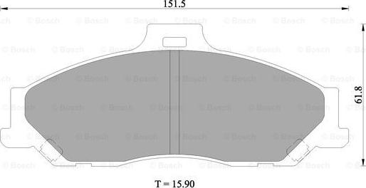 BOSCH 0 986 505 681 - Kit de plaquettes de frein, frein à disque cwaw.fr