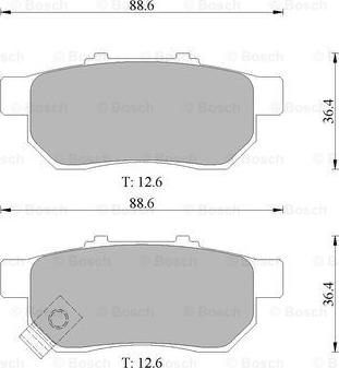 BOSCH 0 986 505 639 - Kit de plaquettes de frein, frein à disque cwaw.fr