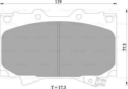 BOSCH 0 986 505 670 - Kit de plaquettes de frein, frein à disque cwaw.fr