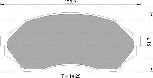 BOSCH 0 986 505 672 - Kit de plaquettes de frein, frein à disque cwaw.fr