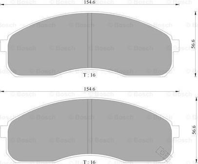 BOSCH 0 986 505 096 - Kit de plaquettes de frein, frein à disque cwaw.fr