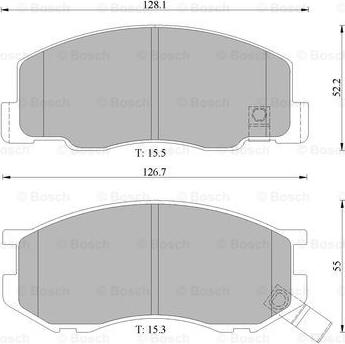 BOSCH 0 986 505 005 - Kit de plaquettes de frein, frein à disque cwaw.fr