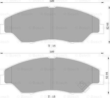 BOSCH 0 986 505 000 - Kit de plaquettes de frein, frein à disque cwaw.fr