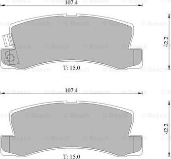 BOSCH 0 986 505 075 - Kit de plaquettes de frein, frein à disque cwaw.fr