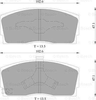 BOSCH 0 986 505 399 - Kit de plaquettes de frein, frein à disque cwaw.fr