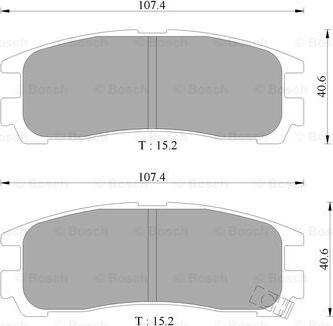 BOSCH 0 986 505 397 - Kit de plaquettes de frein, frein à disque cwaw.fr