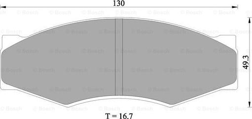 BOSCH 0 986 505 344 - Kit de plaquettes de frein, frein à disque cwaw.fr