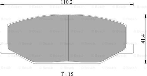 BOSCH 0 986 505 345 - Kit de plaquettes de frein, frein à disque cwaw.fr