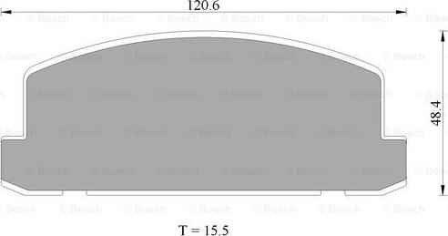 BOSCH 0 986 505 348 - Kit de plaquettes de frein, frein à disque cwaw.fr