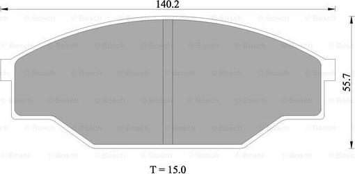 BOSCH 0 986 505 347 - Kit de plaquettes de frein, frein à disque cwaw.fr