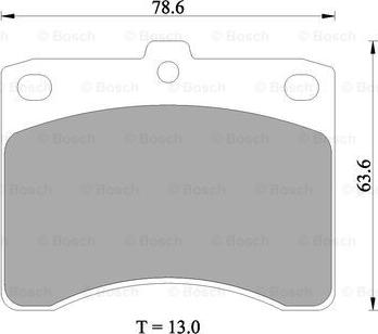 BOSCH 0 986 505 358 - Kit de plaquettes de frein, frein à disque cwaw.fr