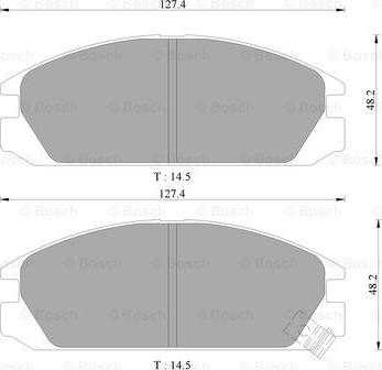 BOSCH 0 986 505 357 - Kit de plaquettes de frein, frein à disque cwaw.fr