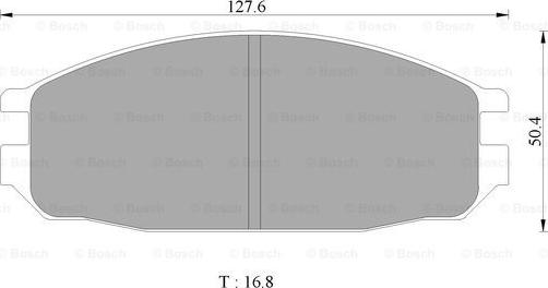 BOSCH 0 986 505 364 - Kit de plaquettes de frein, frein à disque cwaw.fr