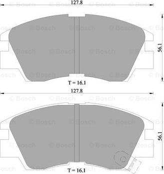 BOSCH 0 986 505 360 - Kit de plaquettes de frein, frein à disque cwaw.fr