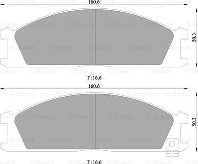 BOSCH 0 986 505 363 - Kit de plaquettes de frein, frein à disque cwaw.fr